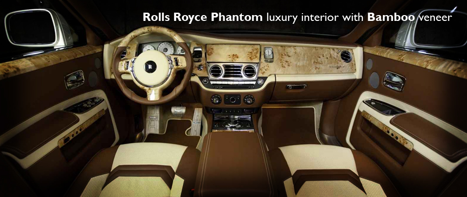 Exotic Bamboo Veneer for the Rolls Royce Phantom