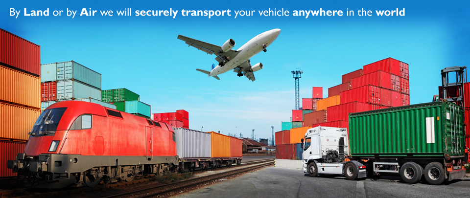 we securely transport your vehicle to anywhere in the world by air or sea